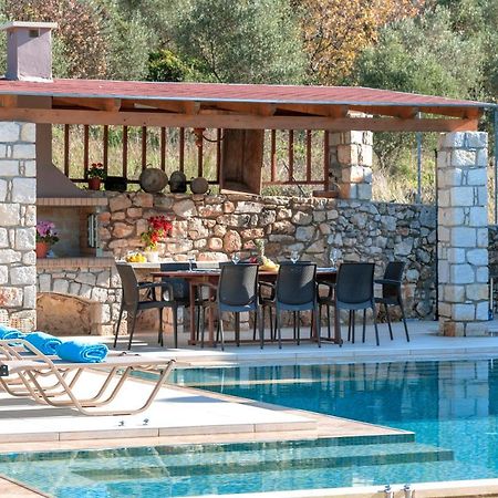 Cretan Lux Villa Heated Pool Gavalochori Eksteriør billede