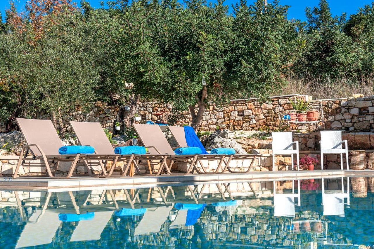 Cretan Lux Villa Heated Pool Gavalochori Eksteriør billede