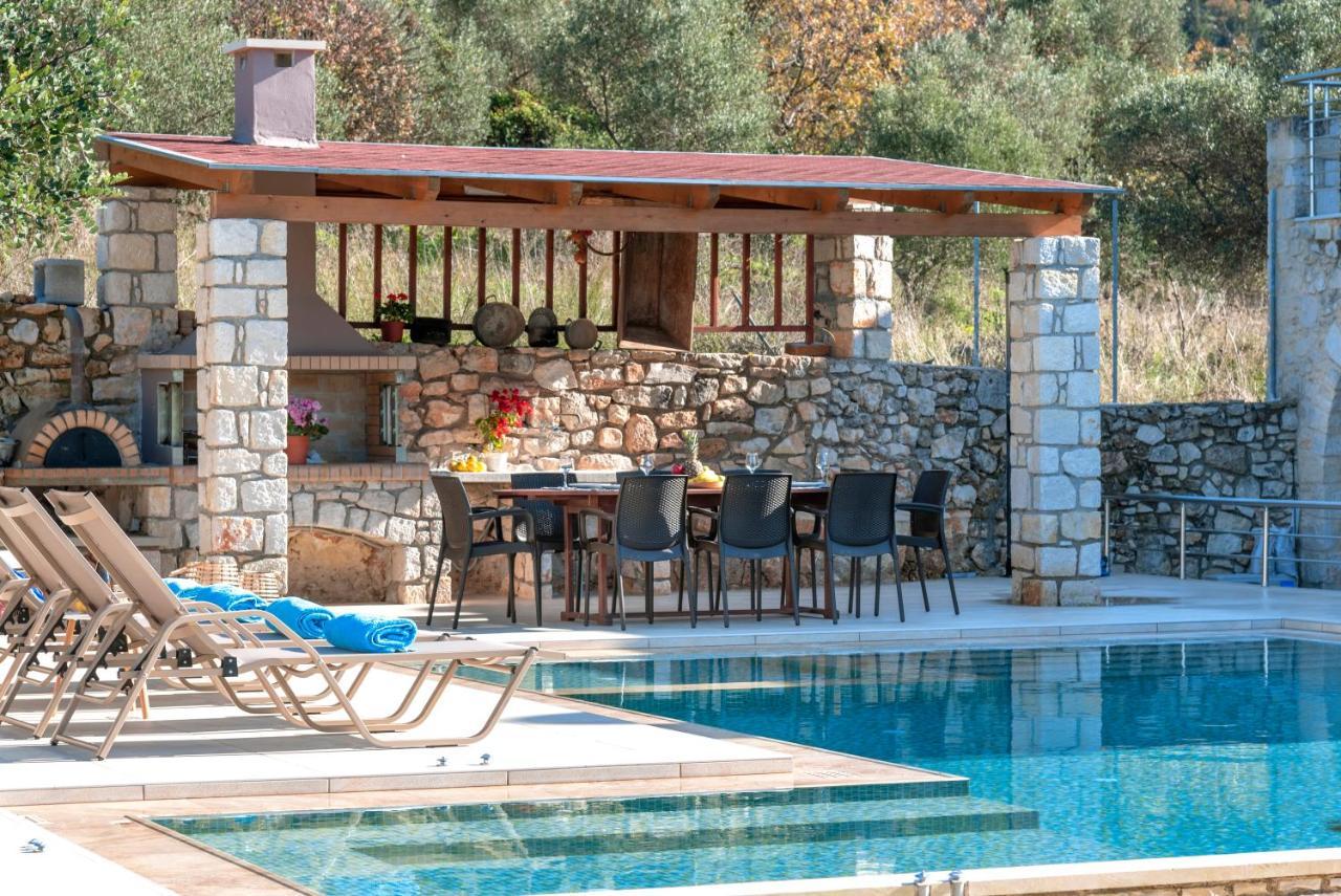 Cretan Lux Villa Heated Pool Gavalochori Eksteriør billede