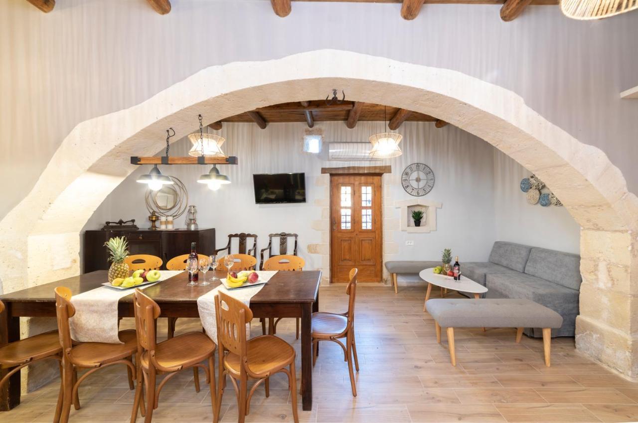 Cretan Lux Villa Heated Pool Gavalochori Eksteriør billede